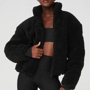 NEW The North Face Sherpa Teddy Bear Oversized Full Zip Fleece Jacket - Black